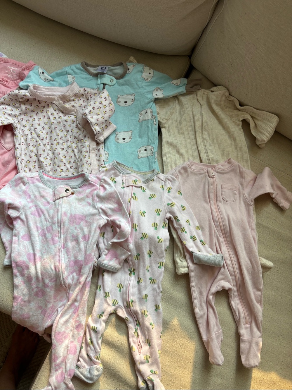 Bundle of 9 (0-3m onesies)